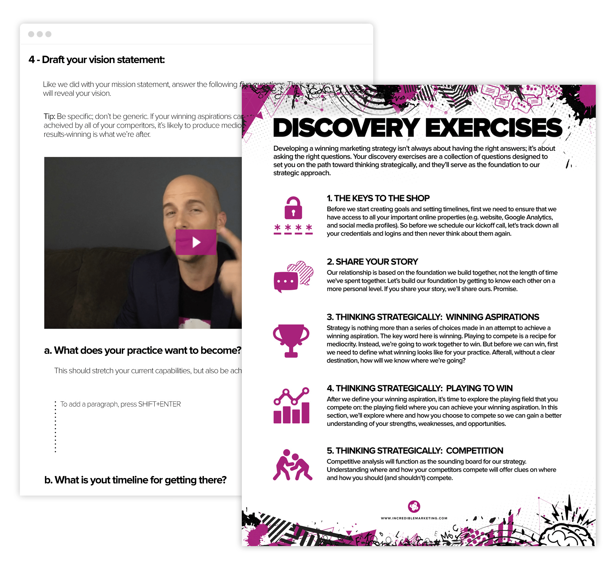 website discovery exercises